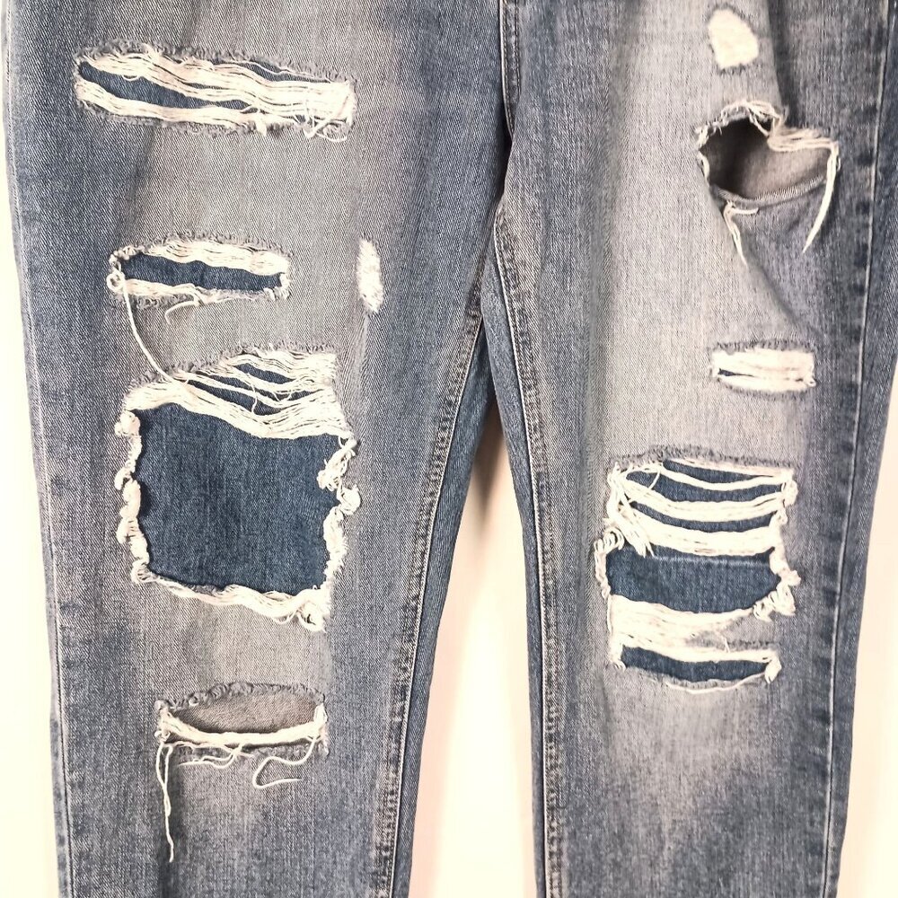 Altar'd State Mica Denim Distressed High Rise Loose Jeans Women 31 Cotton - Picture 5 of 7